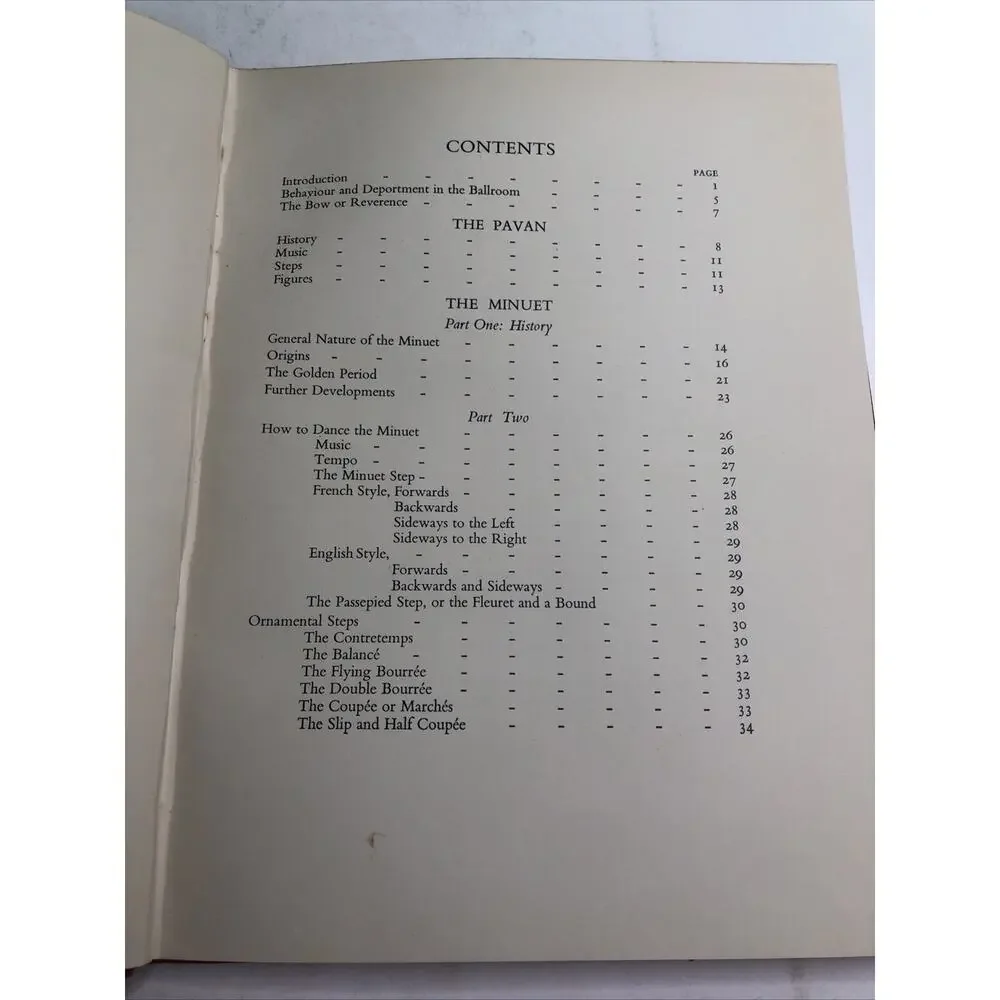 Historical Dances for the Theatre: The Pavan and the Minuet 1950 John Guthrie HC